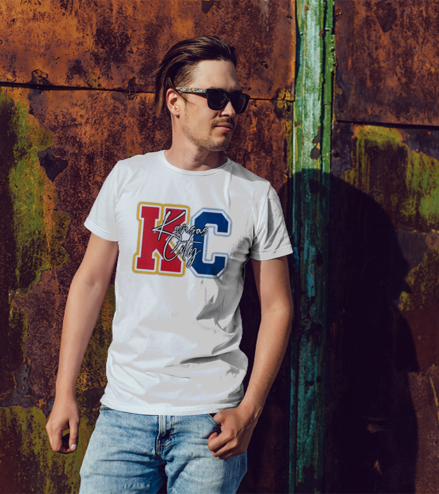 Kansas City Chiefs Royals Red Blue KC Kansas City T-Shirt