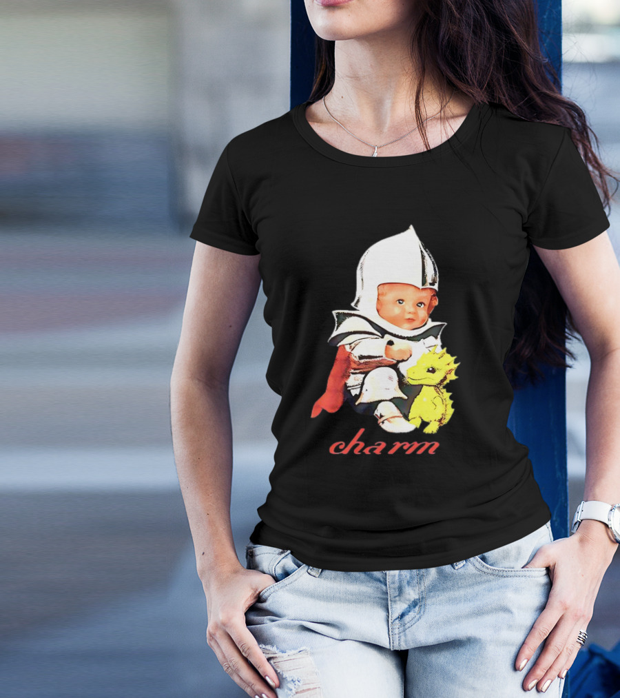 Clairo Charm Dragon Knight Baby With Yellow Creature T-Shirt