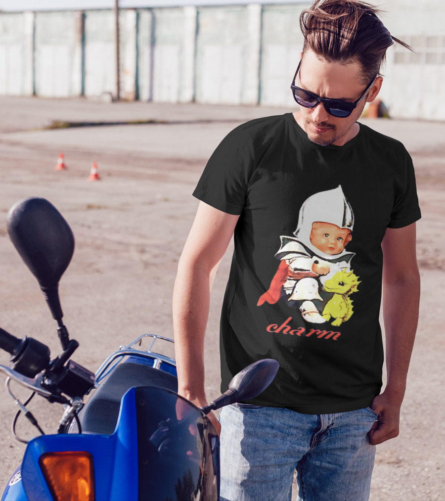 Clairo Charm Dragon Knight Baby With Yellow Creature T-Shirt