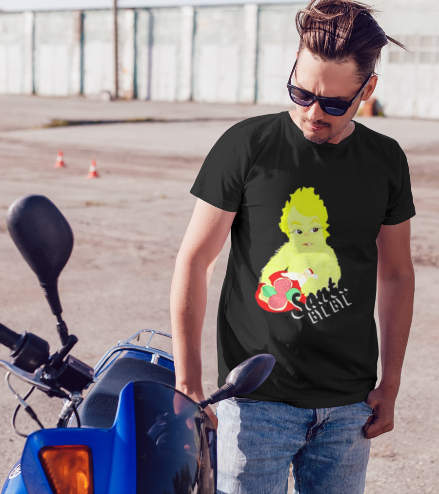 Retro Baby Grinch Santa Bye Bye T-Shirt