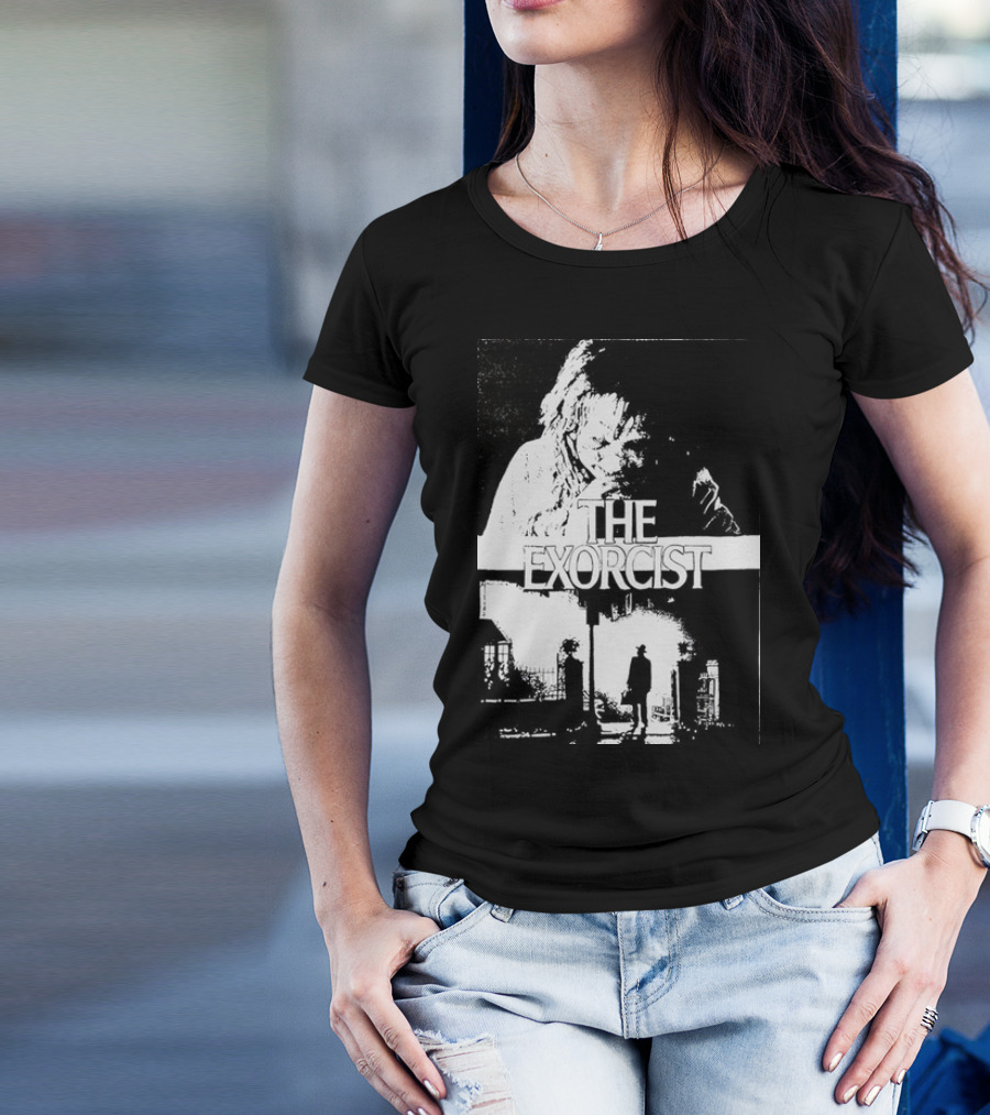 The San Antonio Sharpist And The Exorcist Crossover Graphic In T-Shirt