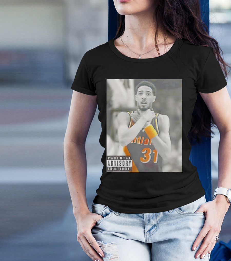 Tyrese Haliburton X Reggie Miller Indiana Pacers Knicks Killers Parental Advisory 31 T-Shirt