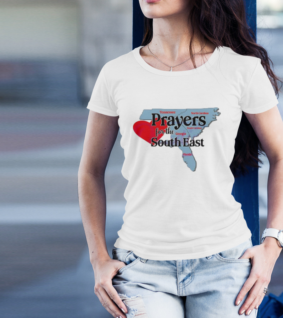 Prayers For The South East Hurricane Helene Survive Tennessee North Carolina Georgia South Carolina Florida T-Shirt