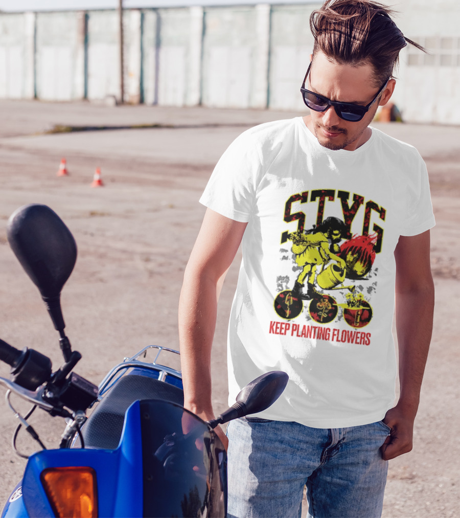 STYG Keep Planting Flowers Watering Can Explosion T-Shirt