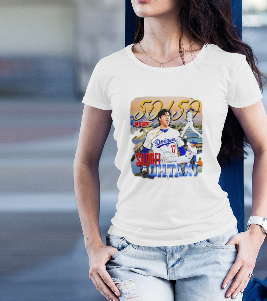 50 50 Club Shohei Ohtani Los Angeles Dodgers T-Shirt