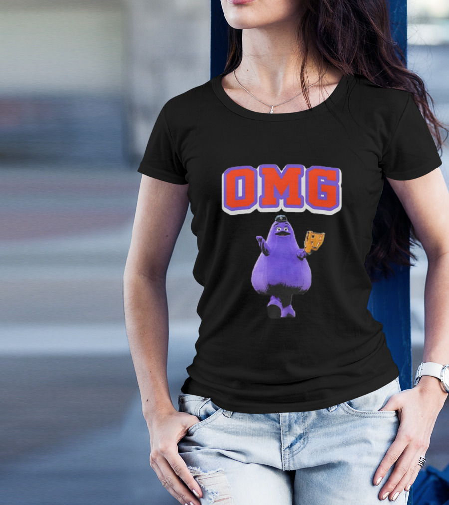 OMG Grimace New York Yankees Catcher T-Shirt