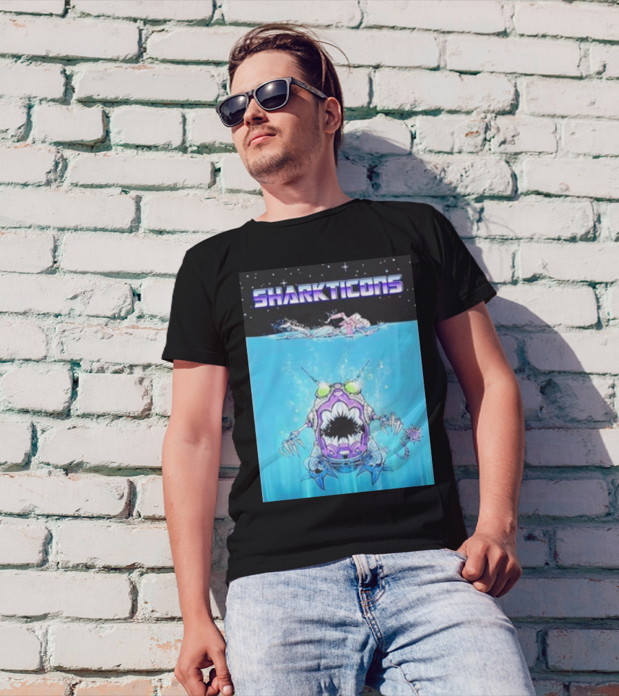 Sharkticons Underwater Robot Monsters T-Shirt