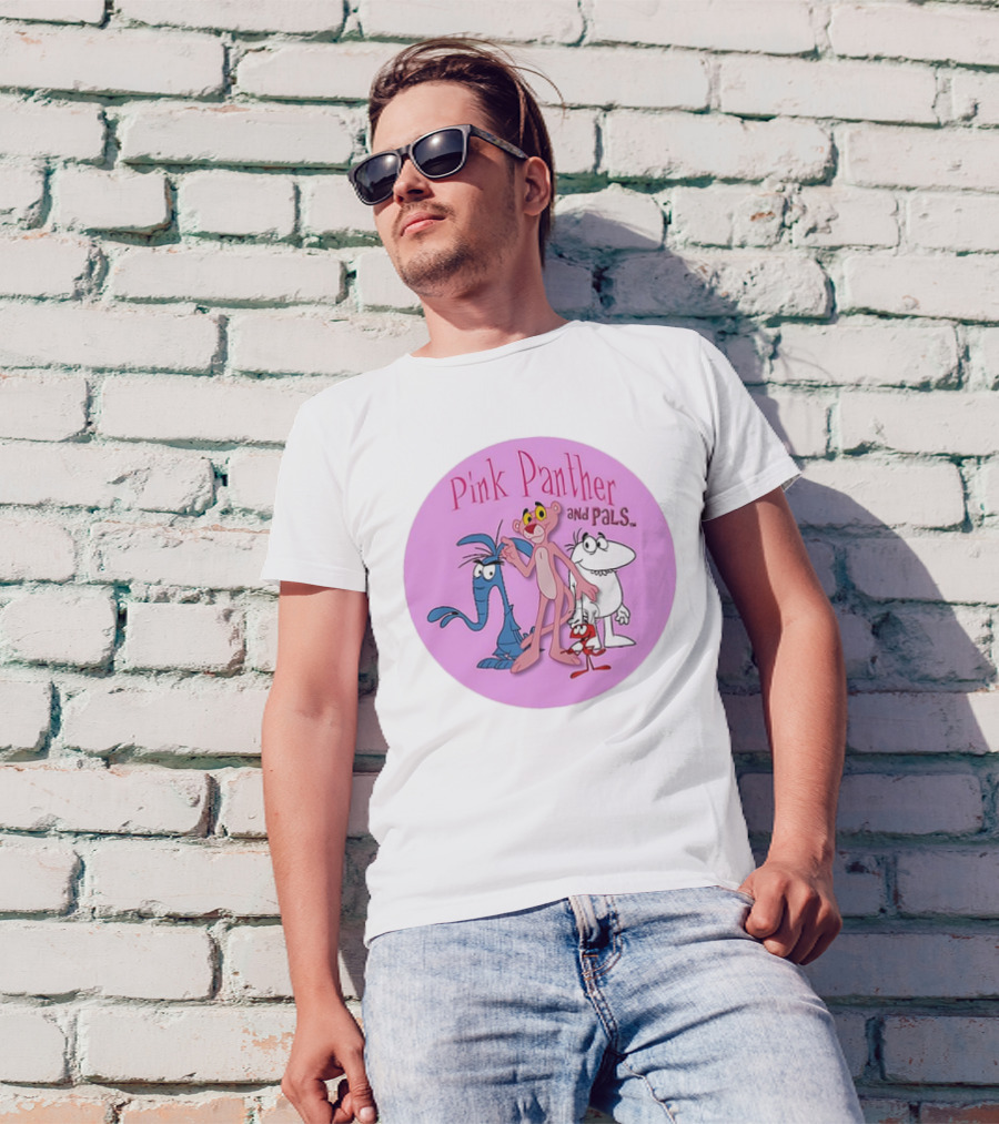 Pink Panther And Pals Circle Cartoons T-Shirt