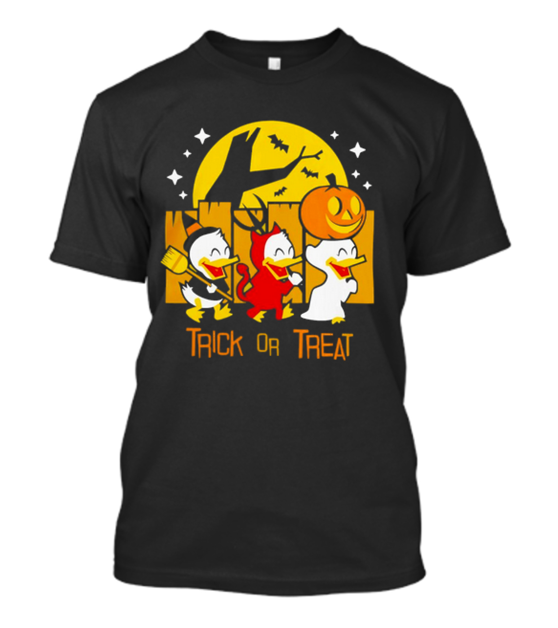 Halloween Trick Or Treat With Donald Duck's Nephews Huey, Dewey, And Louie T-Shirt