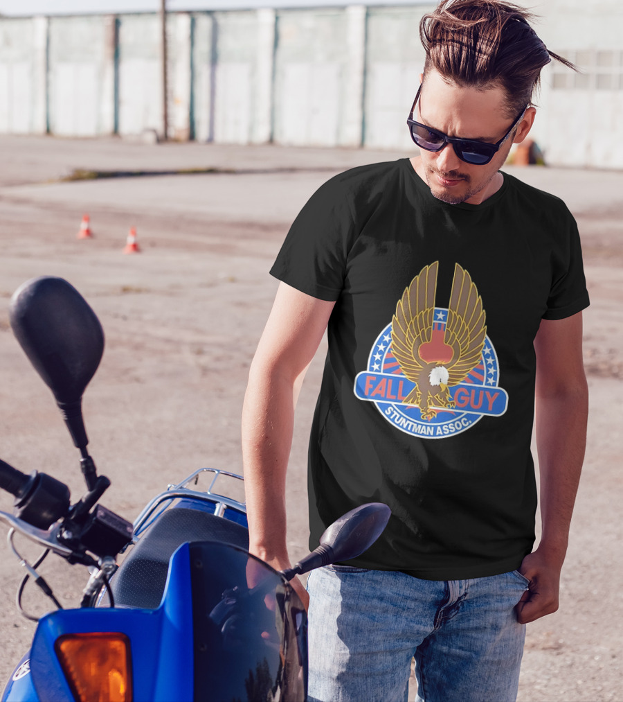 Fall Guy Stuntman Assoc Bald Eagle Emblem T-Shirt