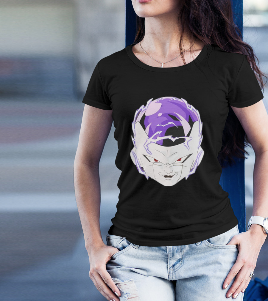 Frieza Dragon Ball Face With Purple Accents T-Shirt