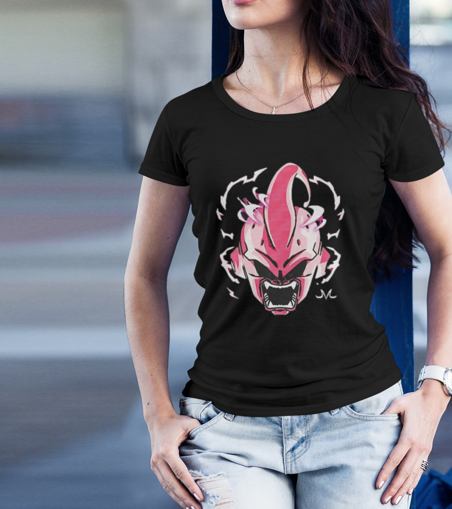 Kid Buu Dragon Ball Z Electrifying Pink Face T-Shirt