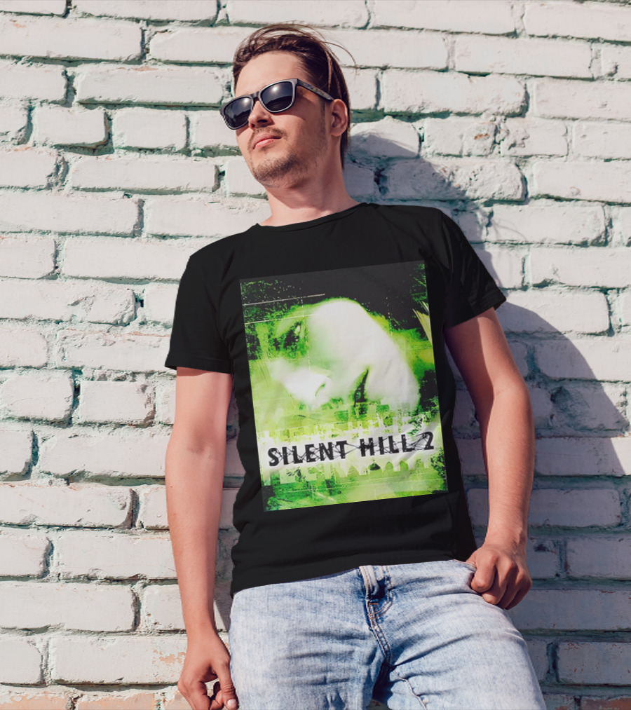 Silent Hill 2 PS2 Cover Green Face T-Shirt