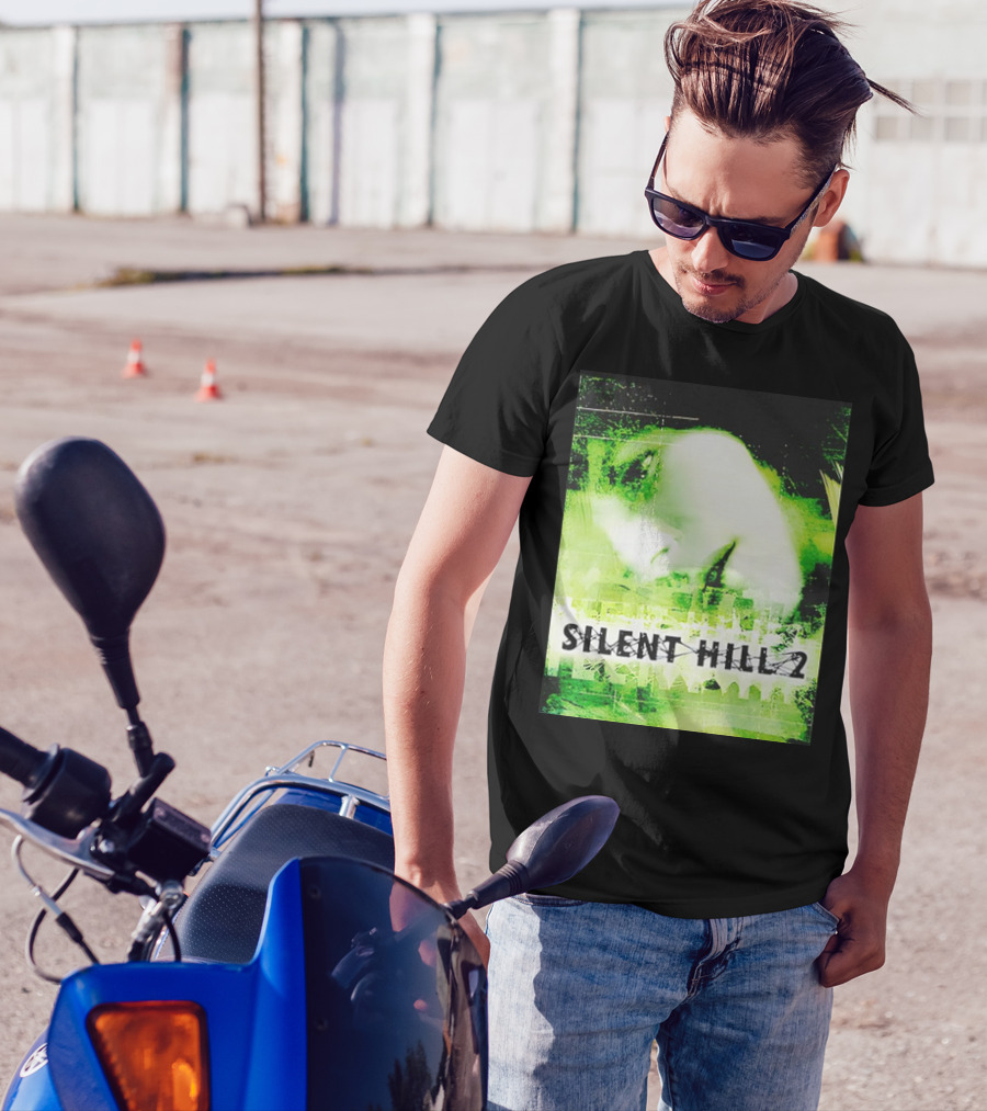 Silent Hill 2 PS2 Cover Green Face T-Shirt
