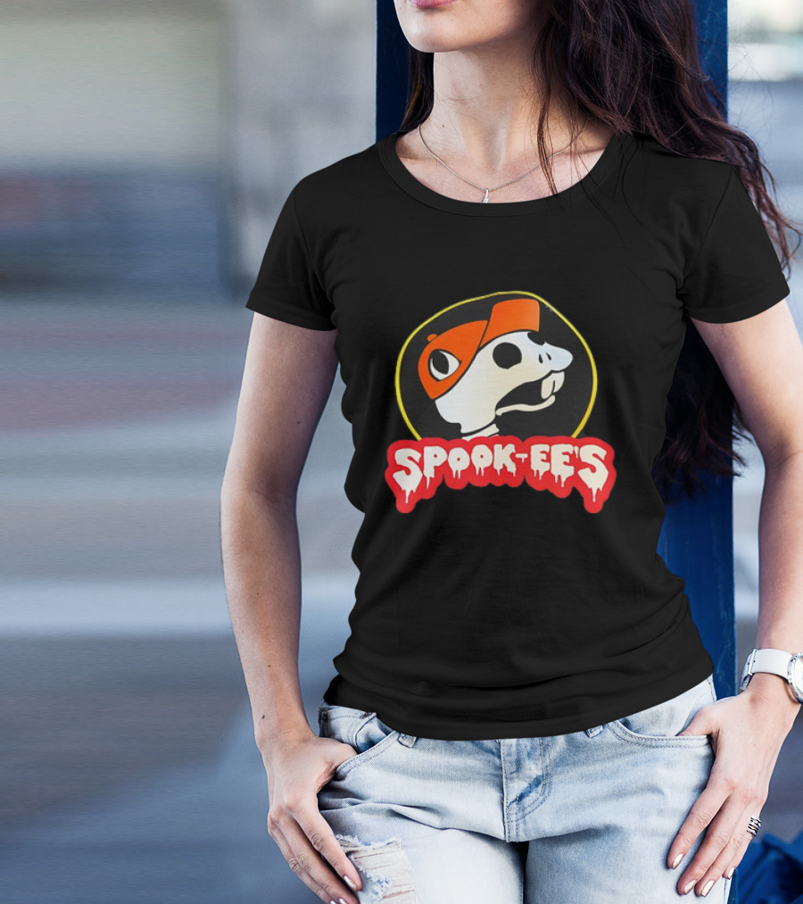 Spook-Ee’s Buc-Ee’s Halloween Skeleton Beanie T-Shirt