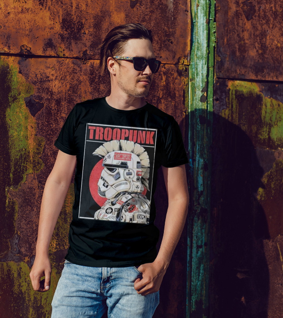 TROOPUNK NOFX Punk Rock Star Wars Stormtrooper T-Shirt