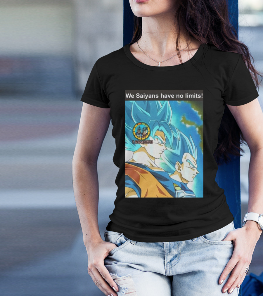 We Saiyans Have No Limits Super Saiyan Blue Power Level 1994353 T-Shirt