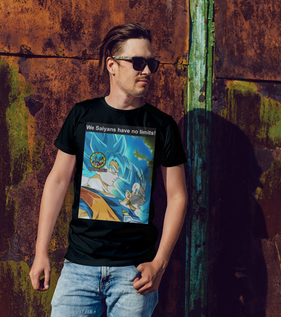 We Saiyans Have No Limits Super Saiyan Blue Power Level 1994353 T-Shirt