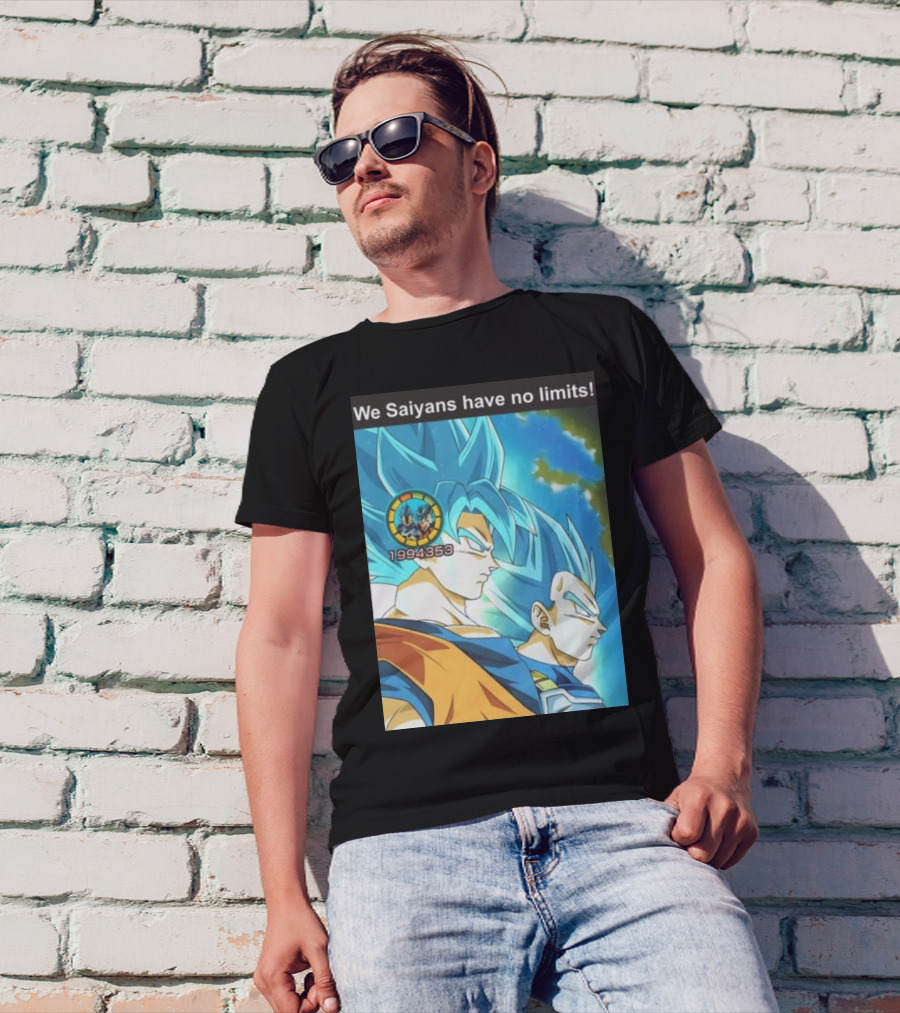 We Saiyans Have No Limits Super Saiyan Blue Power Level 1994353 T-Shirt