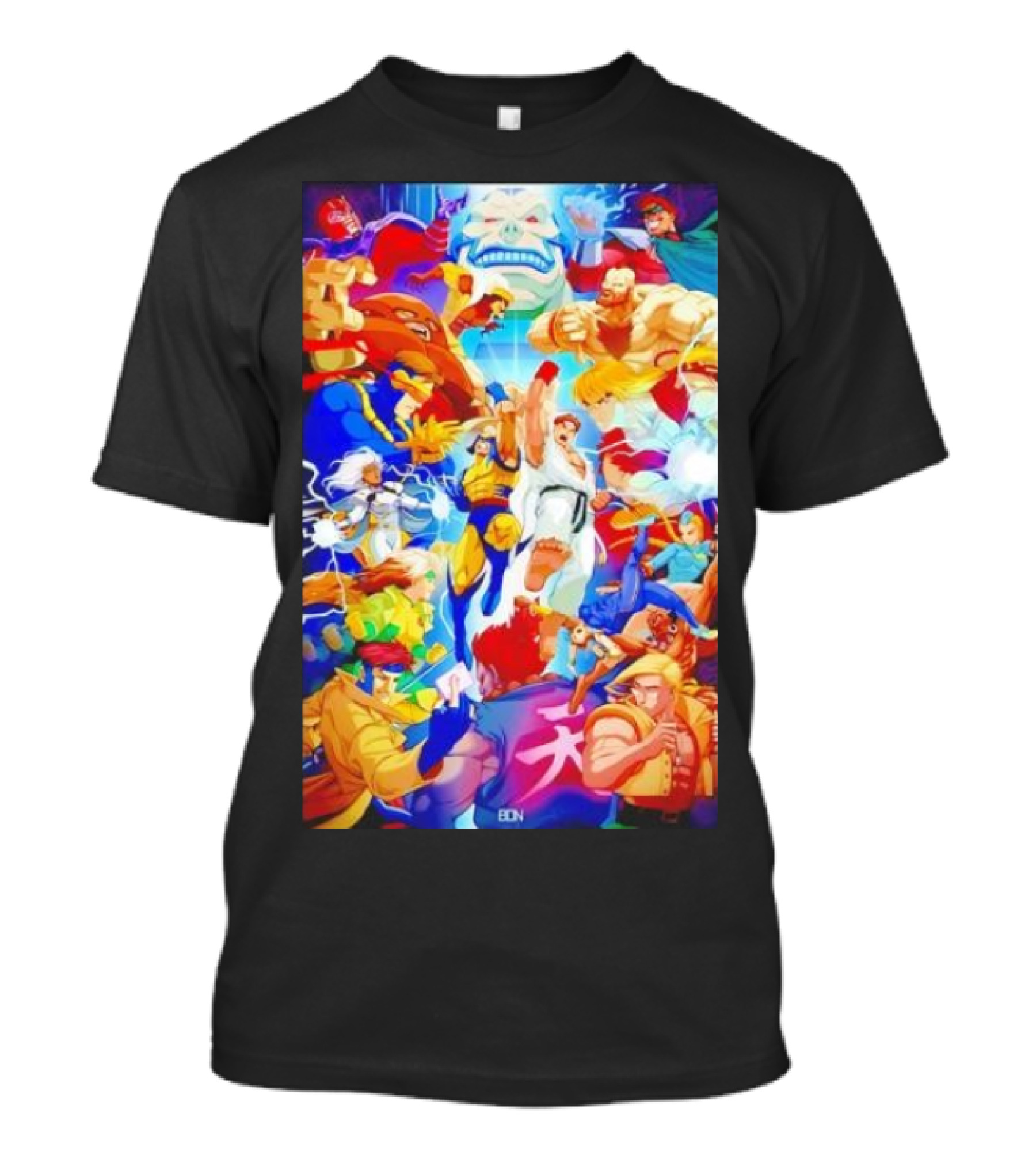X-Men Vs Street Fighter Crossover Battle Showdown T-Shirt