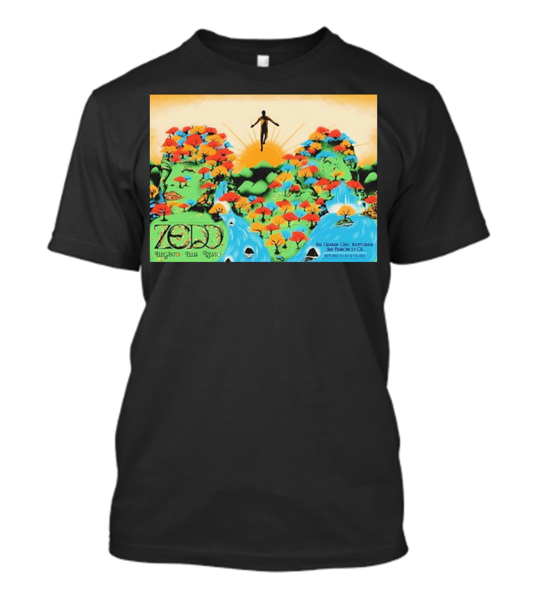 Zedd Electronic Oasis Bill Graham Civic Auditorium San Francisco CA Oct 10-13 2024 Show T-Shirt