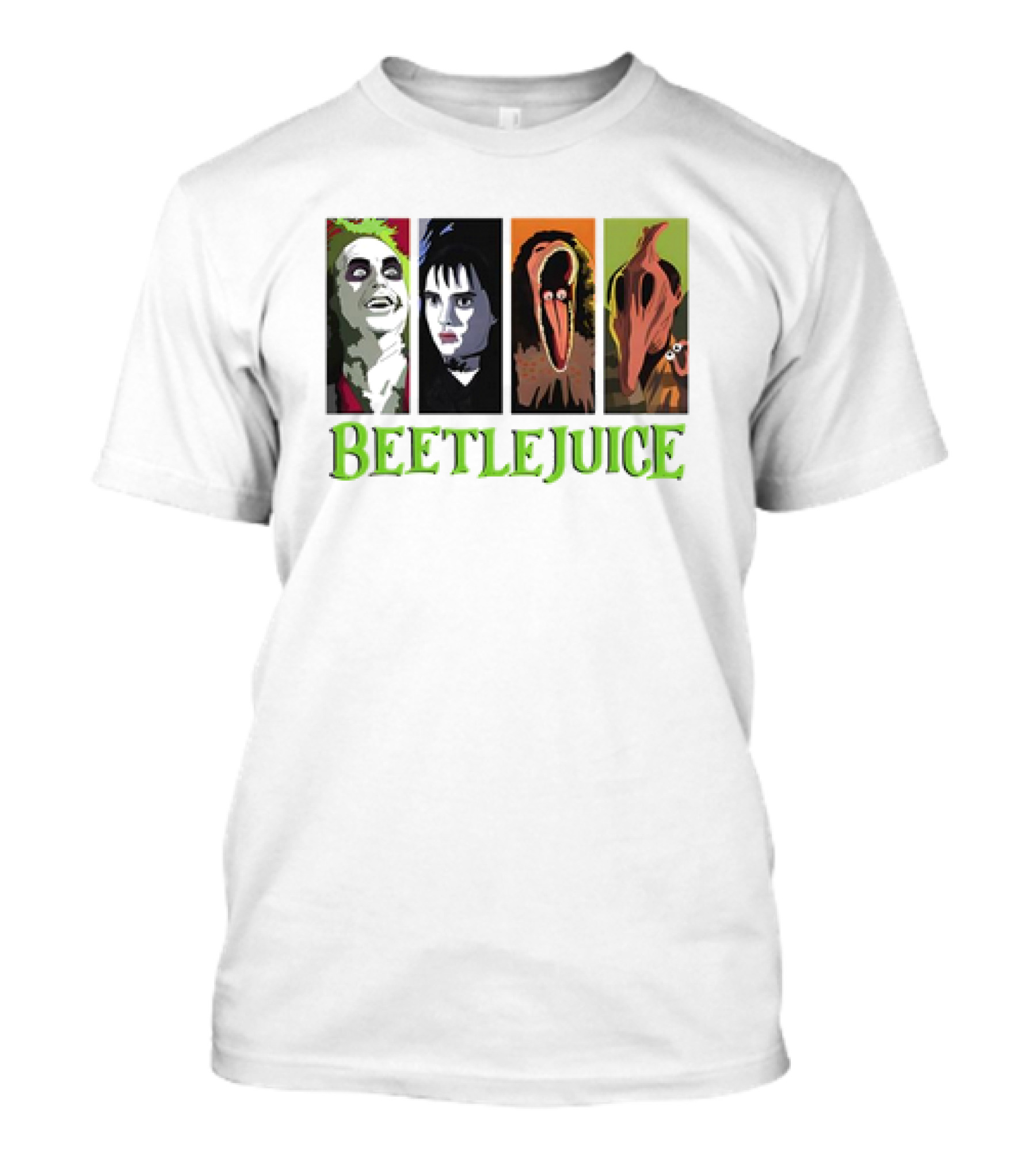 Beetlejuice Vintage Characters Halloween Horror Movie T-Shirt