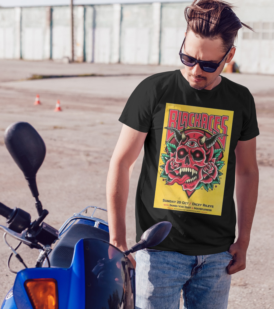 Black Aces Dicey Rileys Oct 20 2024 With James Van Hest Mayflower T-Shirt