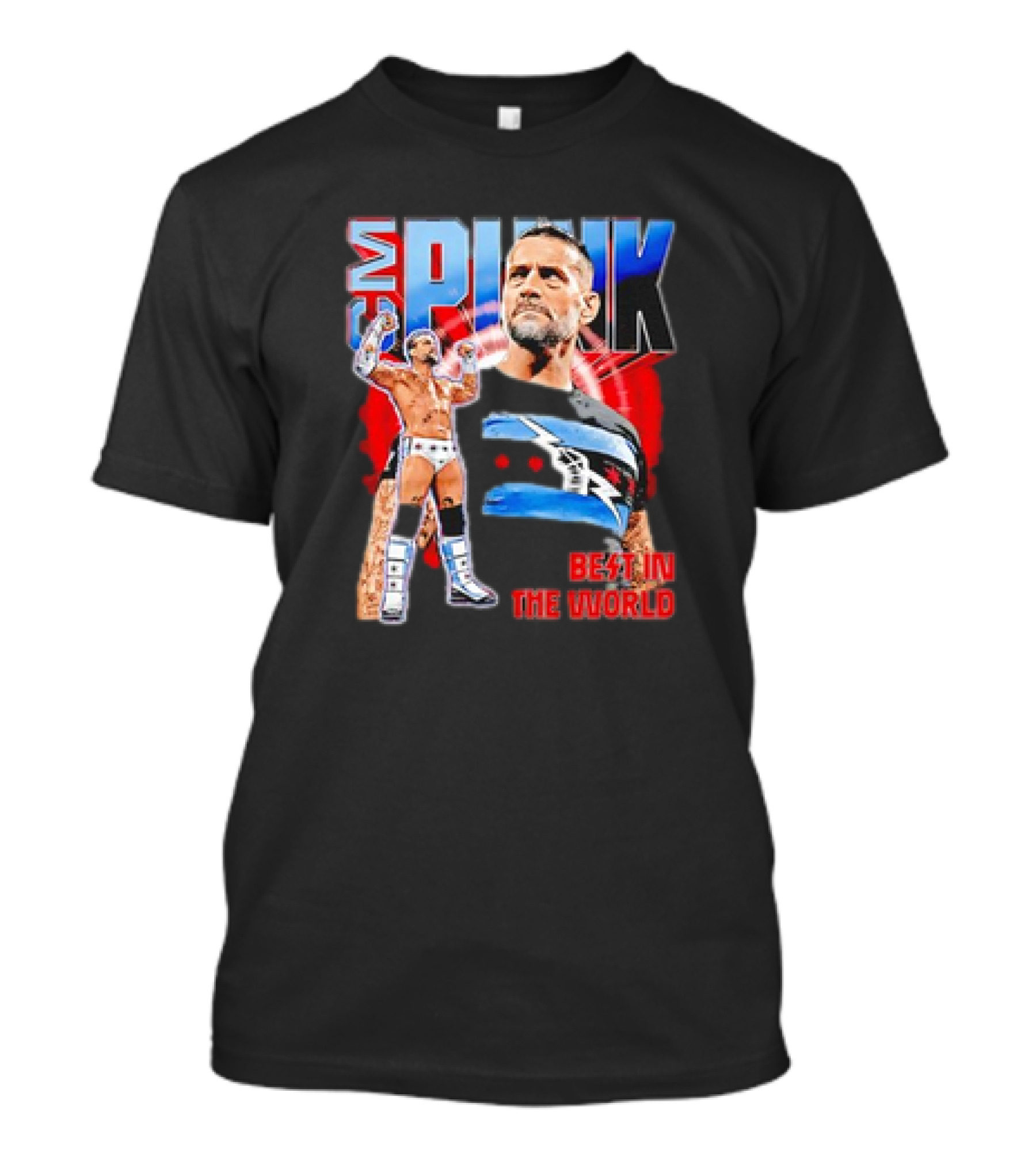 CM Punk Best In The World 2024 Vintage Wrestling Champion T-Shirt