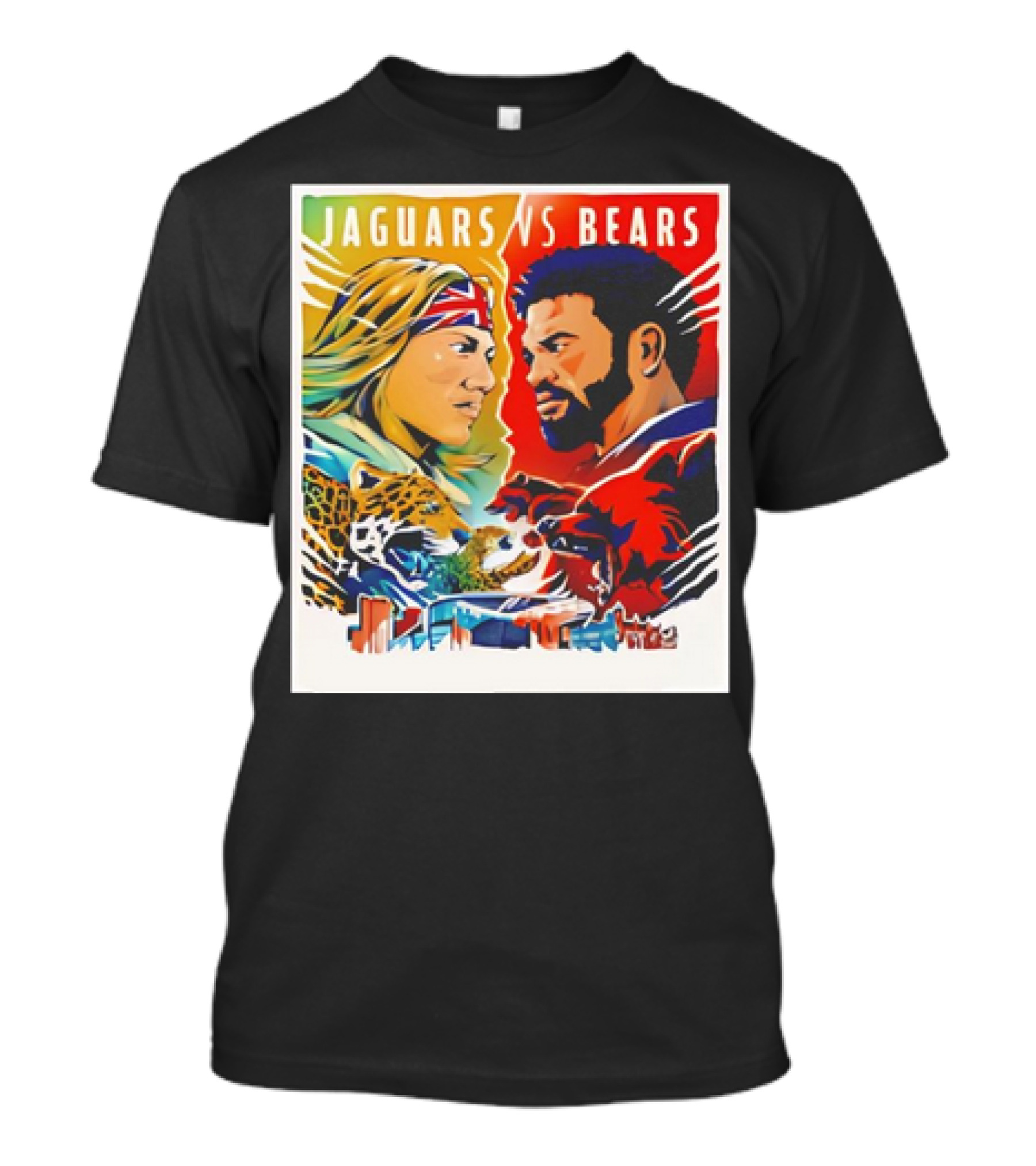 Jaguars Vs Bears Faceoff October 13 2024 Gameday Clash Of Icons T-Shirt
