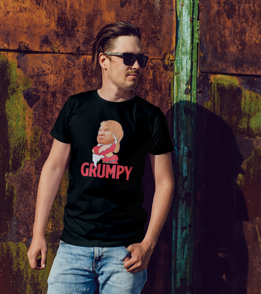 Grumpy Trump Parody Snow White Dwarf T-Shirt