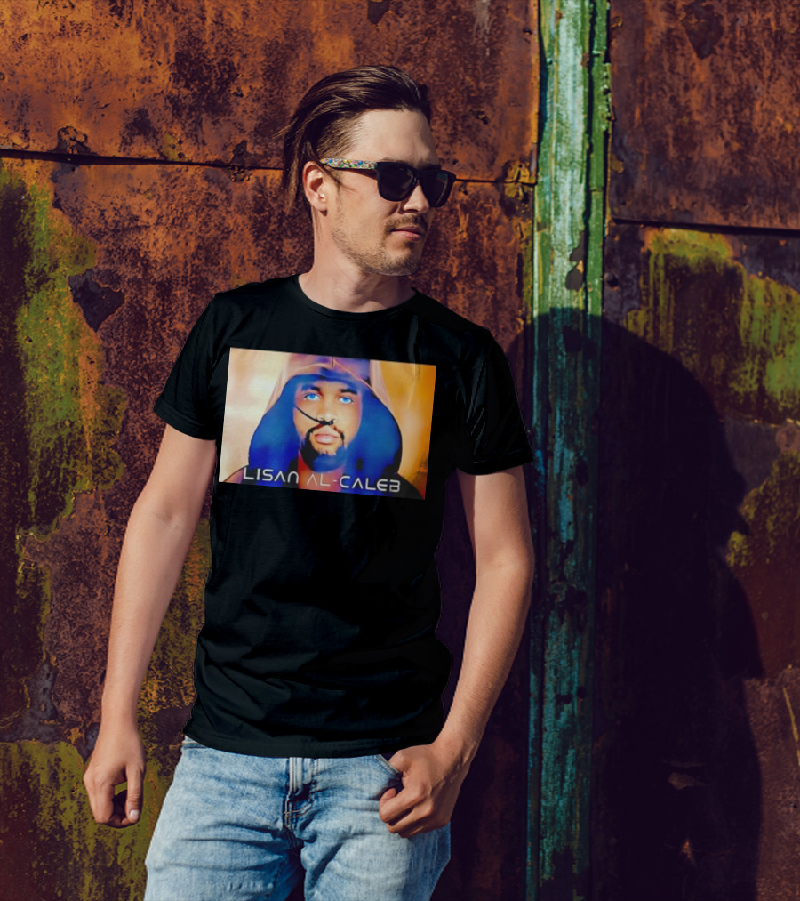 Lisan Al Caleb Blue Hooded T-Shirt