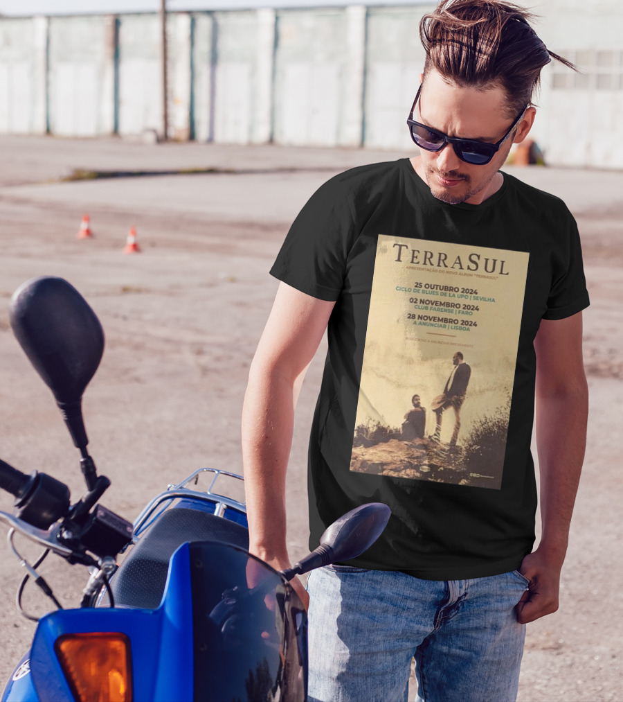 TerraSul Apresentação Do Novo Álbum Ciclo De Blues Da La Upo Sevilha Outubro 2024 Tour T-Shirt