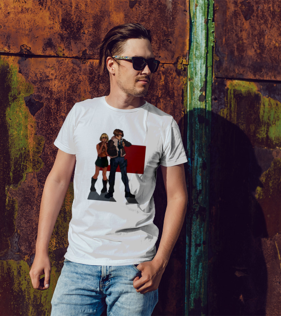 Resident Evil Leon And Ashley Anime Style Duo T-Shirt