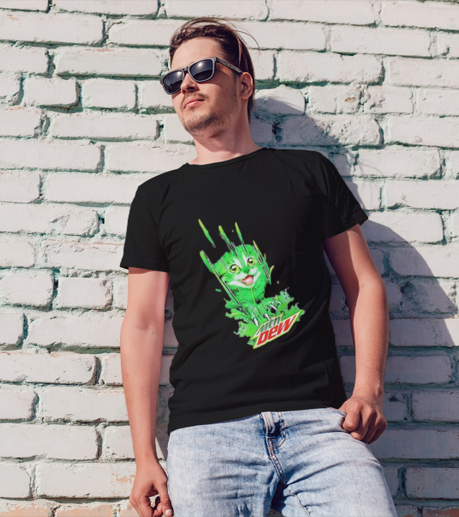Cat Mtn Dew Mountain Mew Clawing T-Shirt