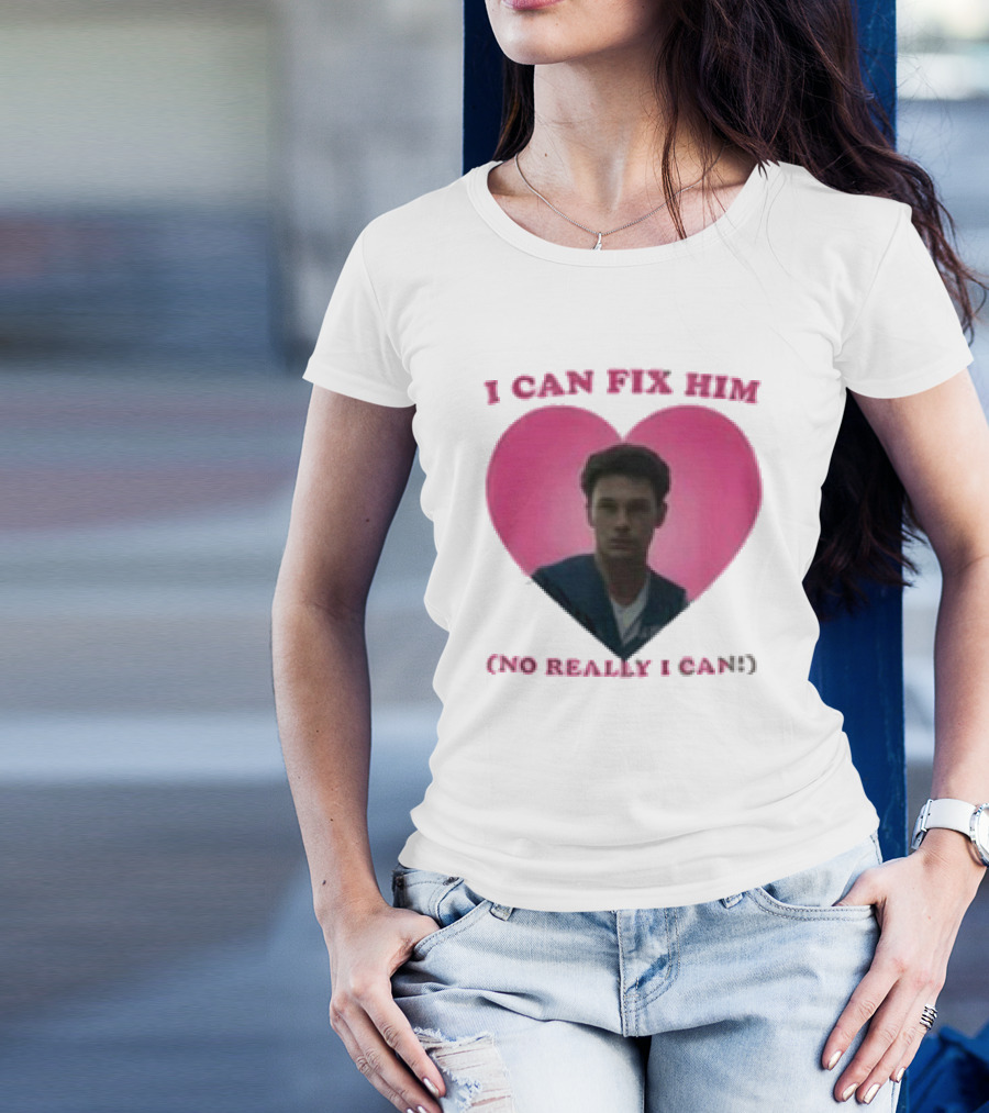 Erik Menendez Pink Heart I Can Fix Him No Really I Can T-Shirt