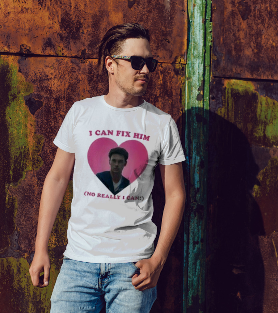 Erik Menendez Pink Heart I Can Fix Him No Really I Can T-Shirt