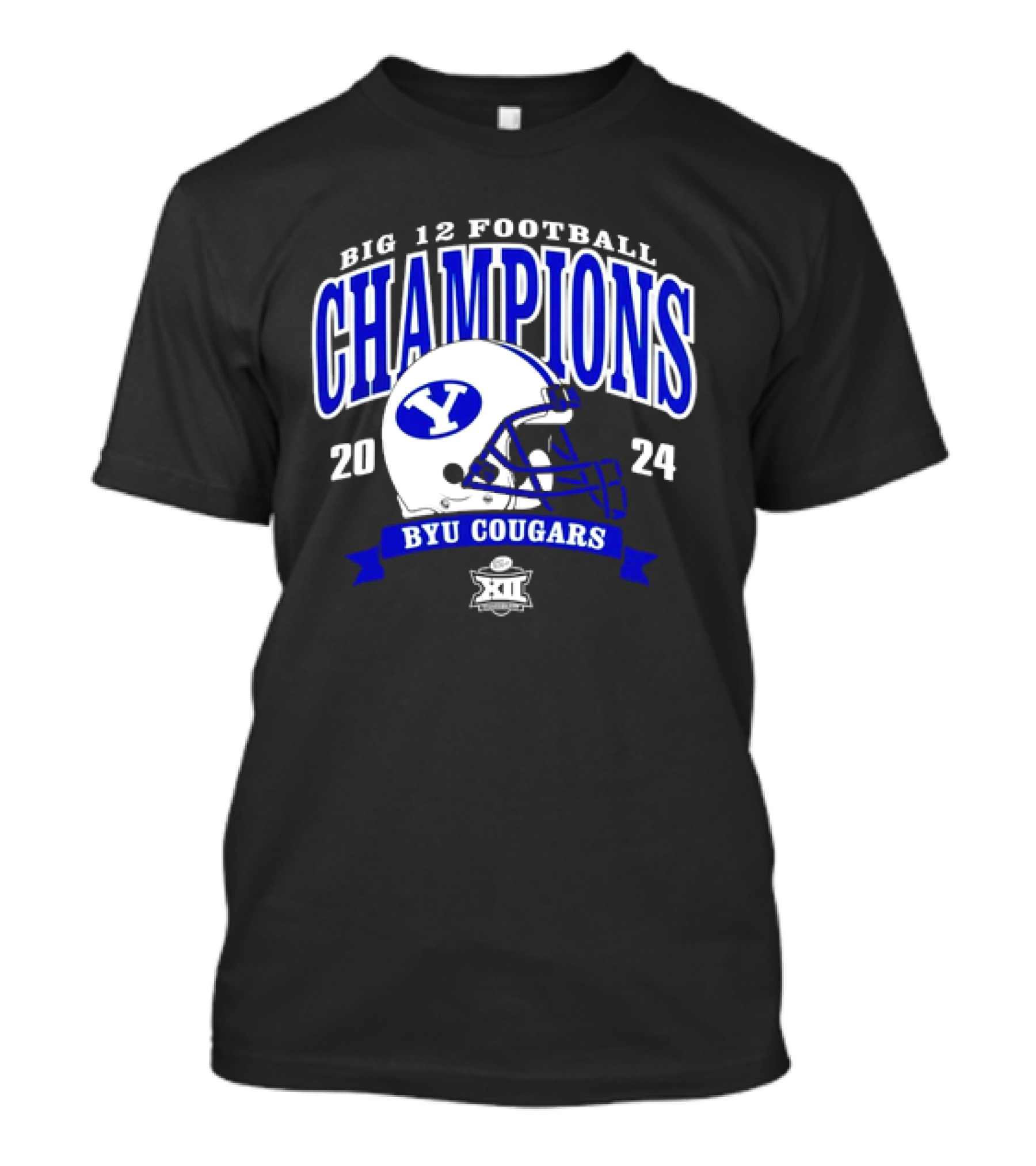 Big 12 Football Champions 2024 BYU Cougars Football Helmet T-Shirt