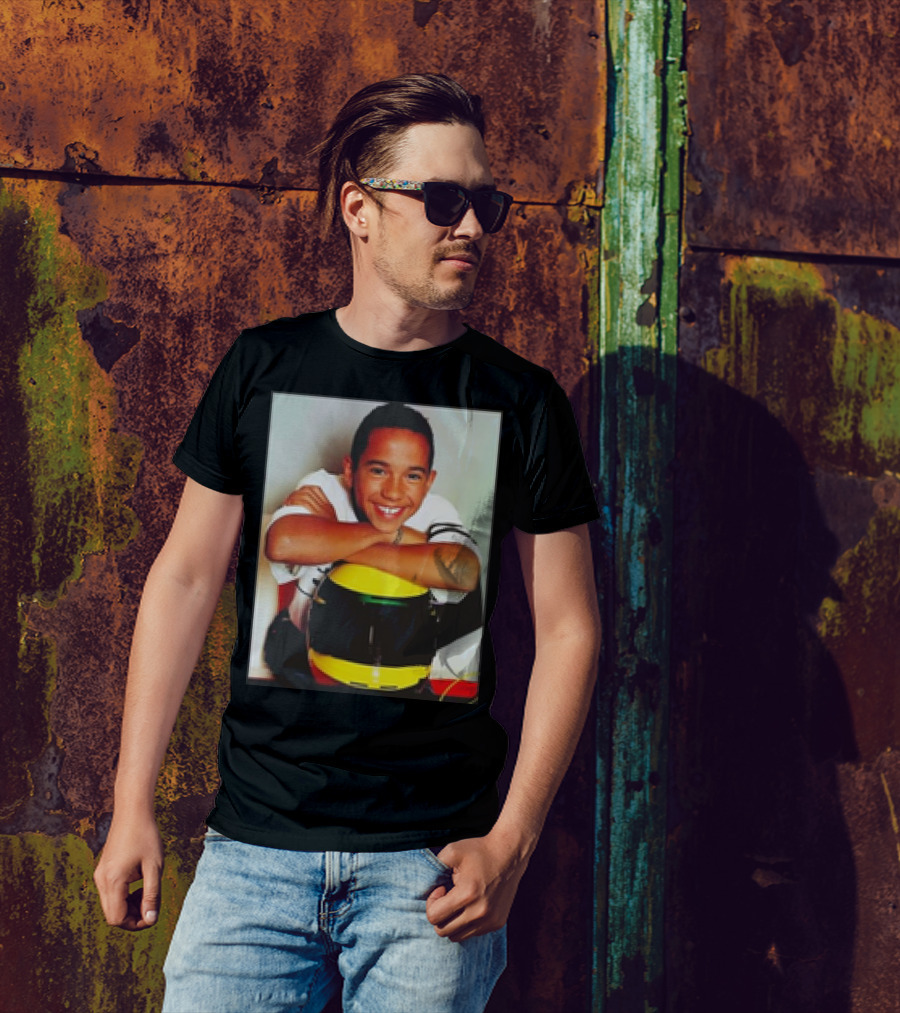Hamilton Young With Racing Helmet T-Shirt