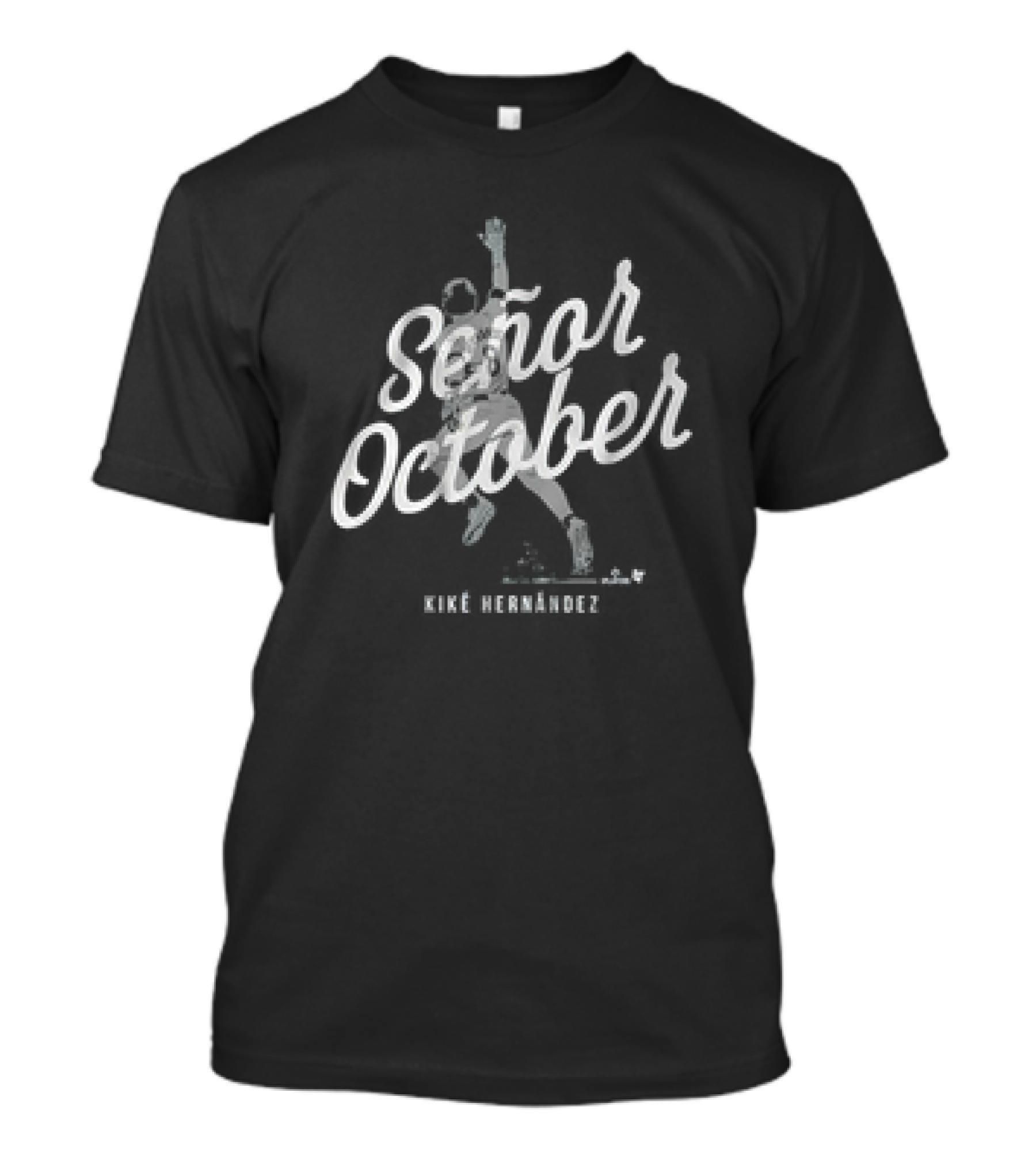 Señor October Kiké Hernández Baseball Player Victory Gesture T-Shirt