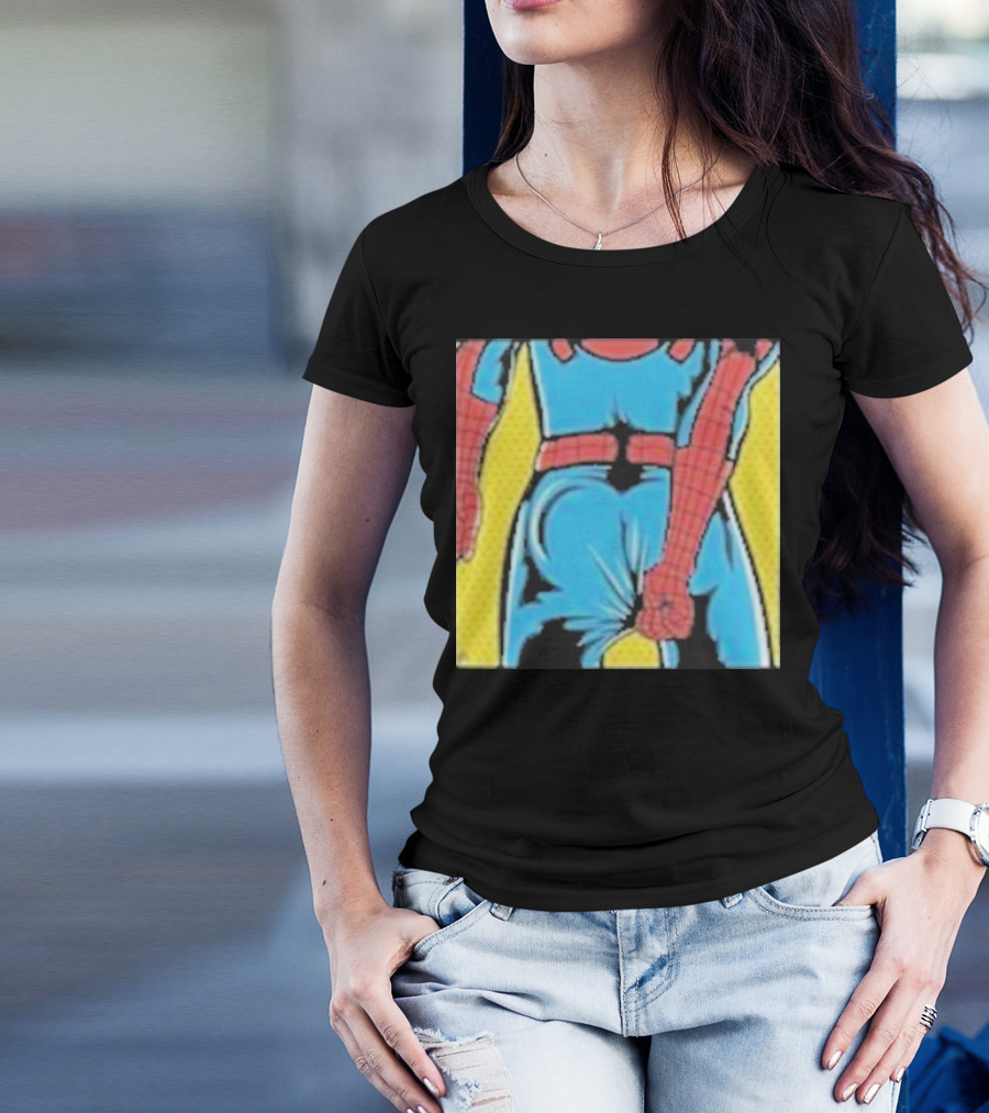 Spider-Man Suit Tightness Issue Visual Pop T-Shirt
