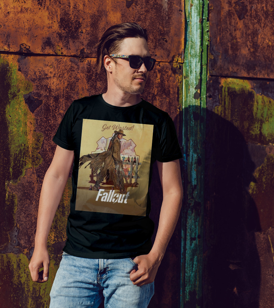 Get Wasted Fallout Series Western Theme Premieres April 12 On Prime Video T-Shirt