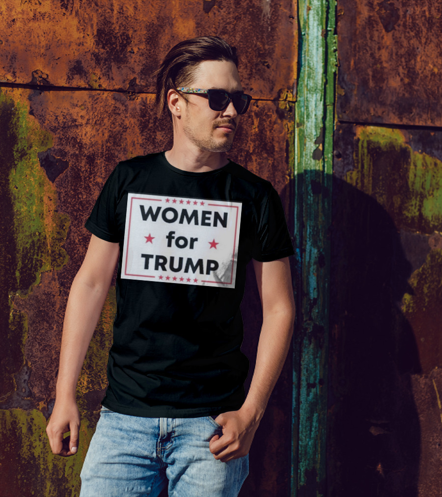 Women For Trump Stars Border T-Shirt