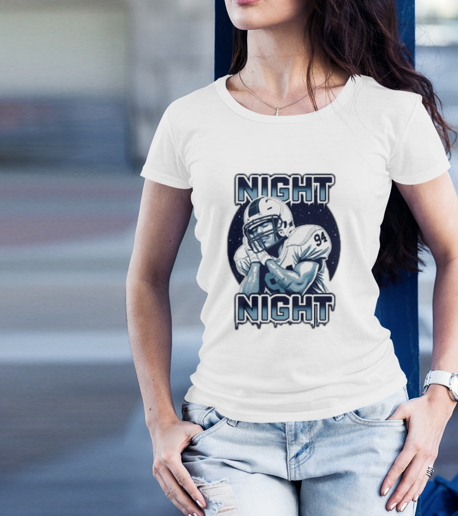 Night Night Ceman Ryan Barker 94 Football Player T-Shirt