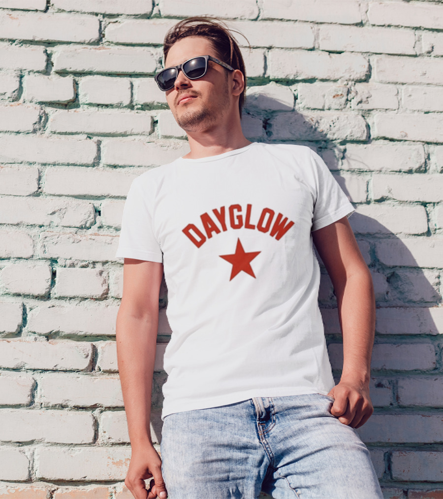 Dayglow Red Star White T-Shirt