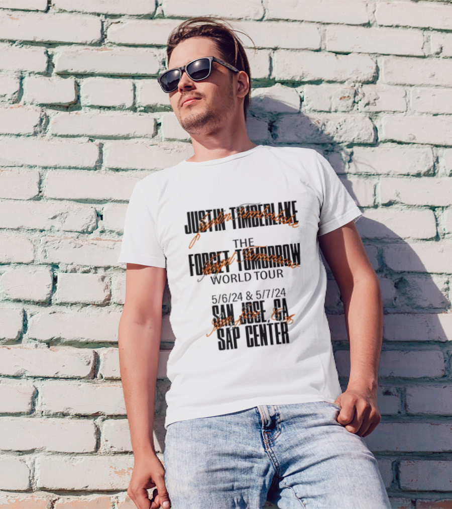 Justin Timberlake San Jose SAP Center Forget Tomorrow World Tour T-Shirt