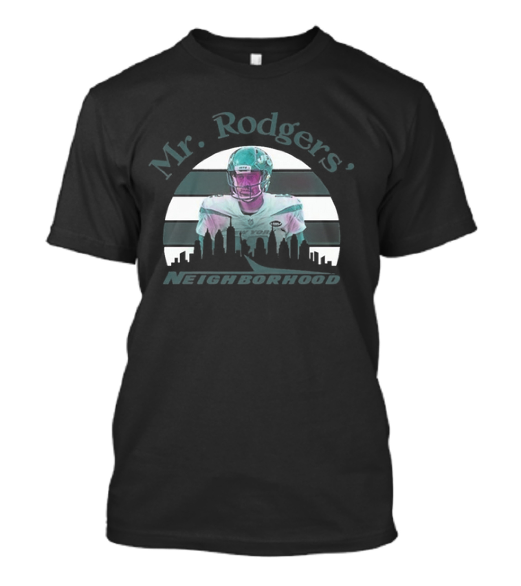 Mr. Rodgers' Neighborhood Aaron Rodgers New York Jets Football T-Shirt
