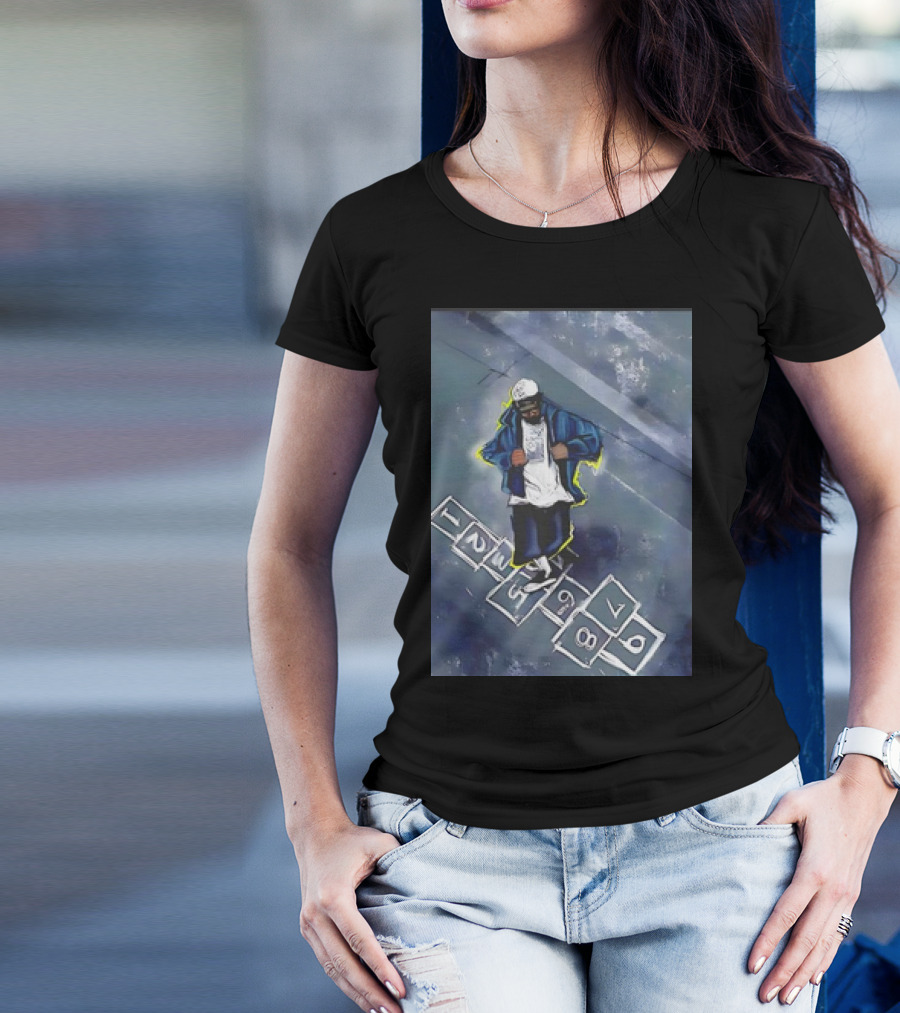 Kendrick Not Like Us Hopscotch Urban Street T-Shirt