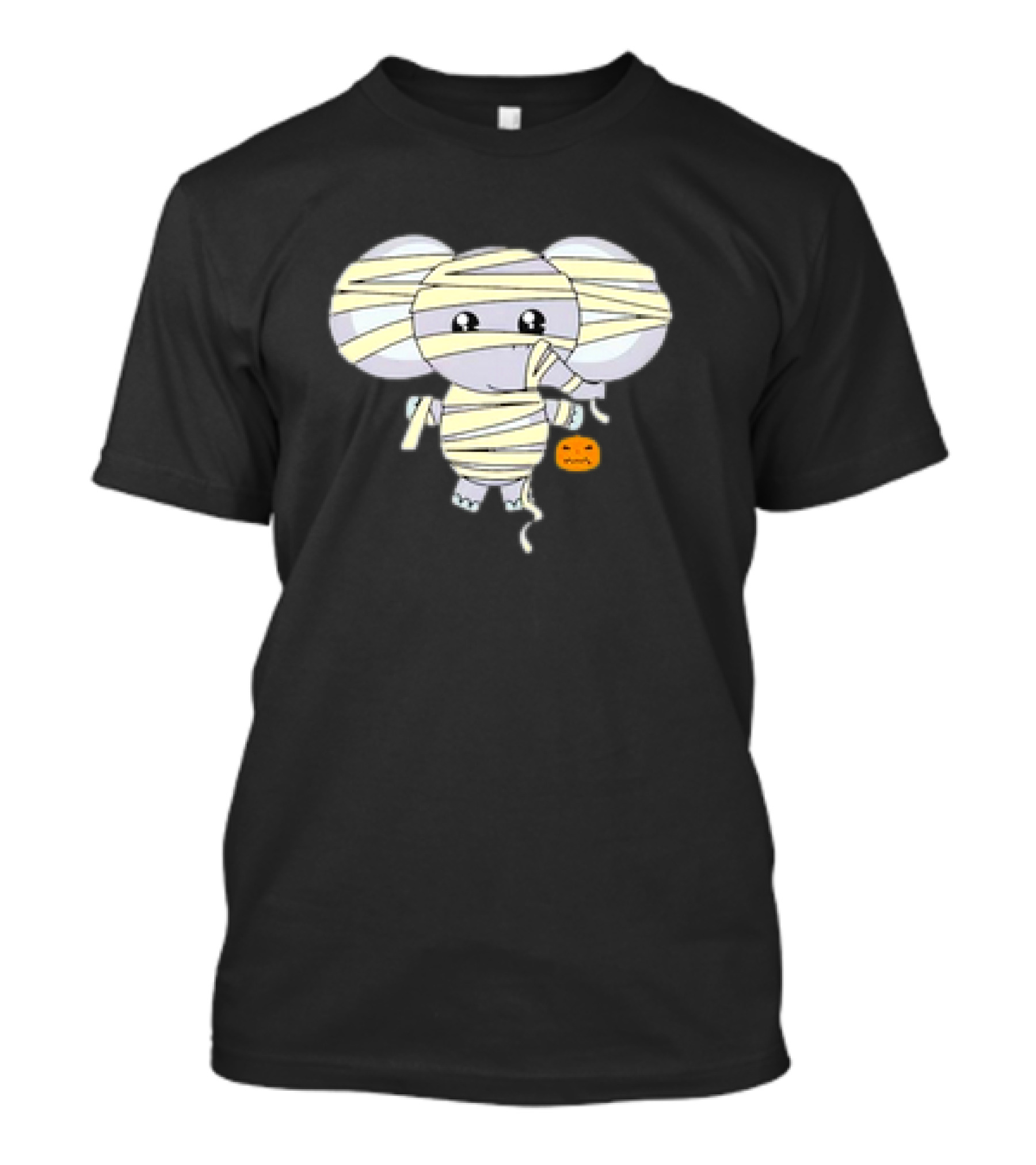 Mummy Elephant Trick Or Treating Cute Halloween T-Shirt