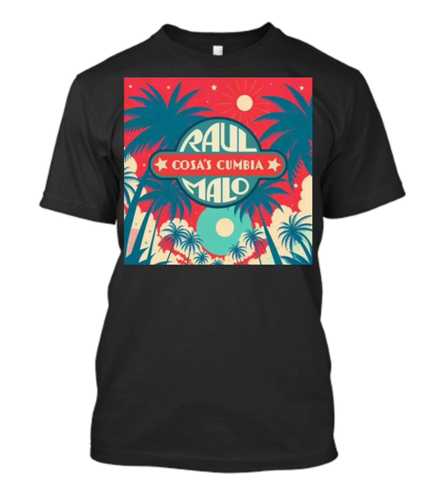 Raul Malo Cosa's Cumbia Tropical Palms And Sun T-Shirt