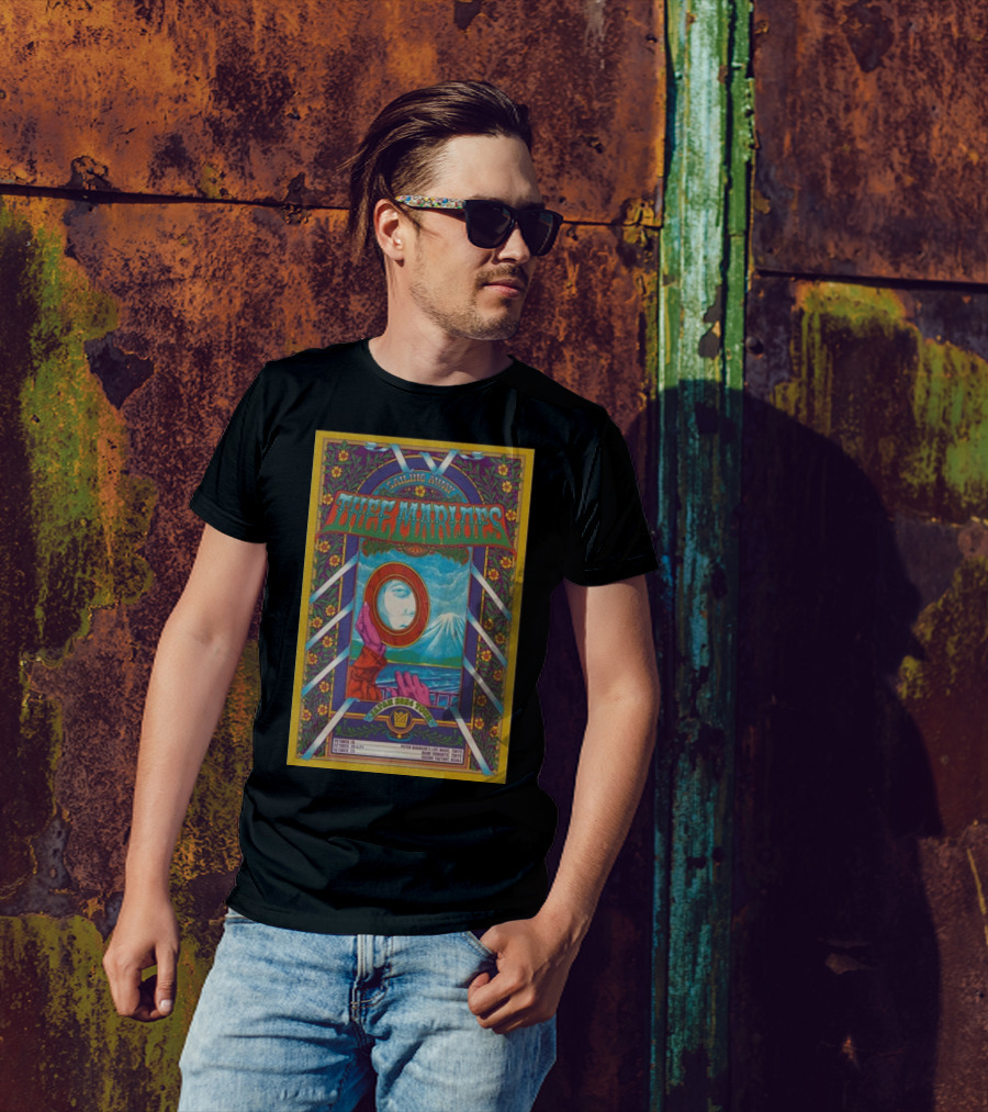Thee Marloes Sailing Away Japan 2024 Tour Poster Mt. Fuji Psychedelic T-Shirt